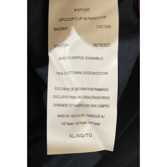 100% Cotton Cool & Dry DICKIES Mens Size XL Dark Blue Longer Length NWT - Picture 4 of 7